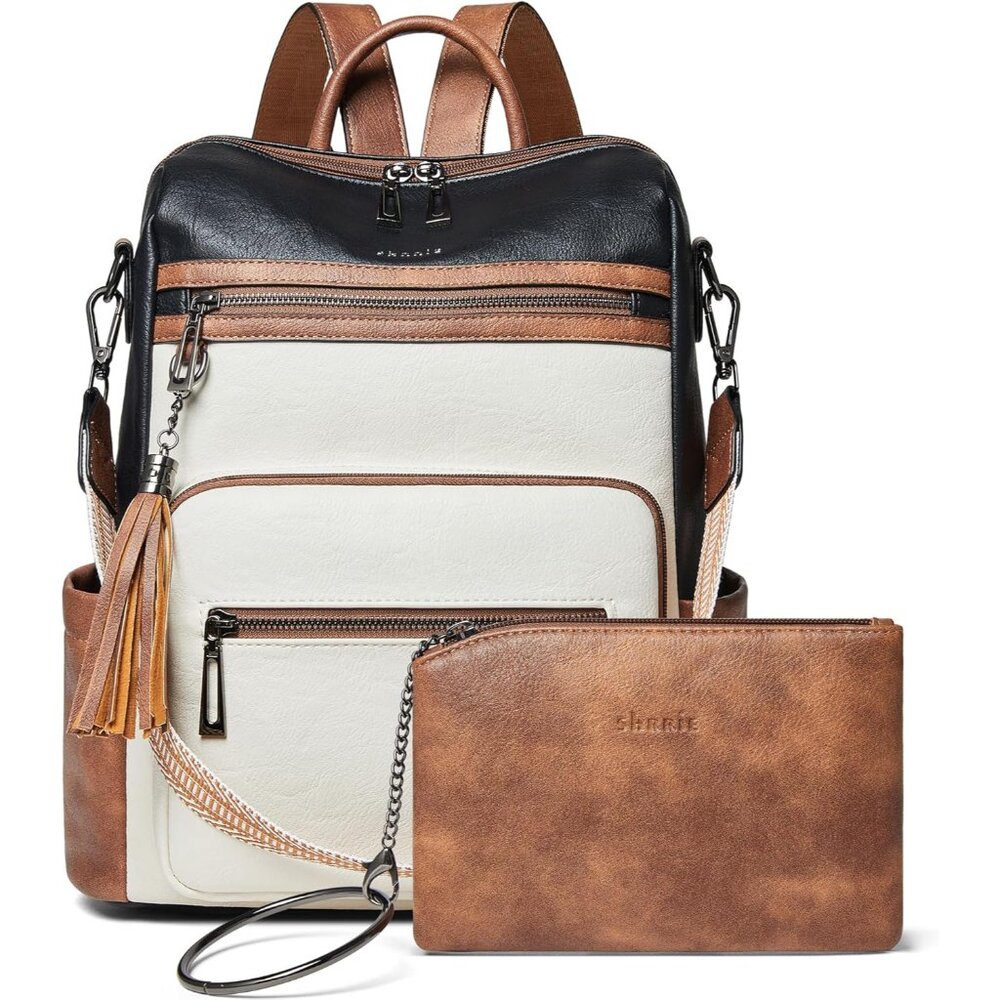 Stylish Convertible Backpack Purse With 9 Pockets For Effortless Organization